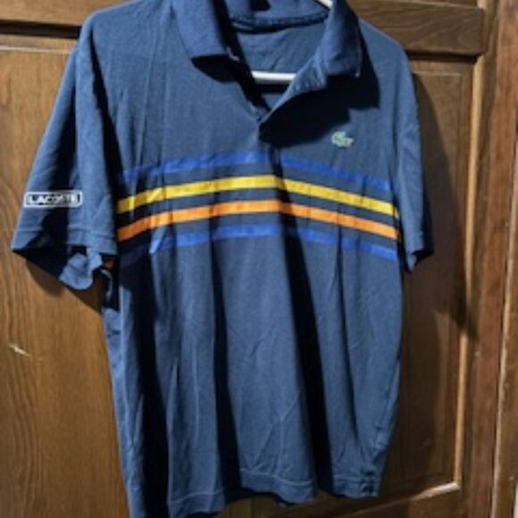Lacoste men's striped polo shirt - Picture 2 of 2